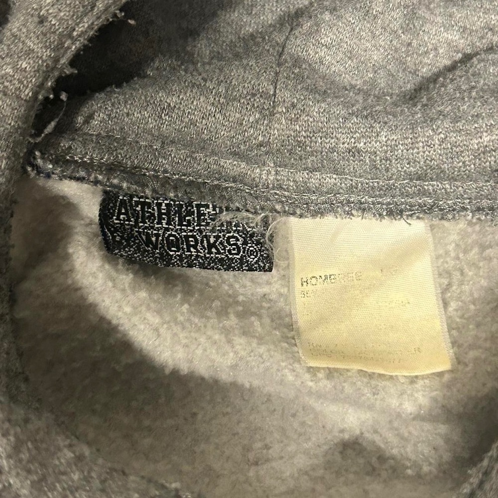 Athletic Works Men's Grey and Navy Hoodie - Picture 3 of 5